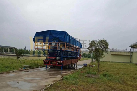 廣西省250平方車載壓濾機(jī)使用現(xiàn)場