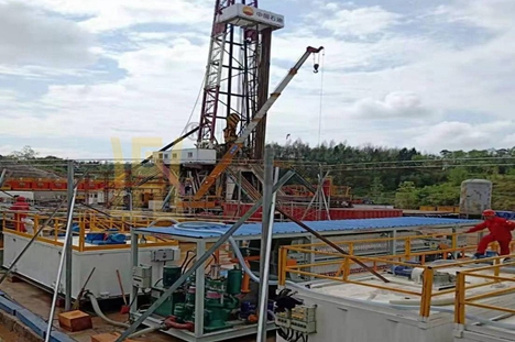 四川省泥漿不落地壓濾機使用現場