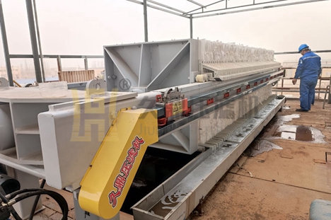 新疆200平方自動拉板使用現場